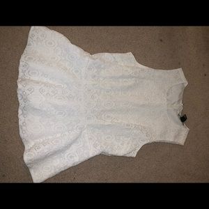 Forever 21 white peplum top